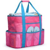 PREMIUM COATED MESH XL BEACH BAG - PINK 1