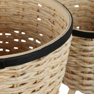 HALSEYBURN SET OF 2 WHITE PLANTER 23 (IN) 7