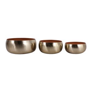 HANLEYCROSS SET OF 3 GOLD PLANTER 6 (IN) 1