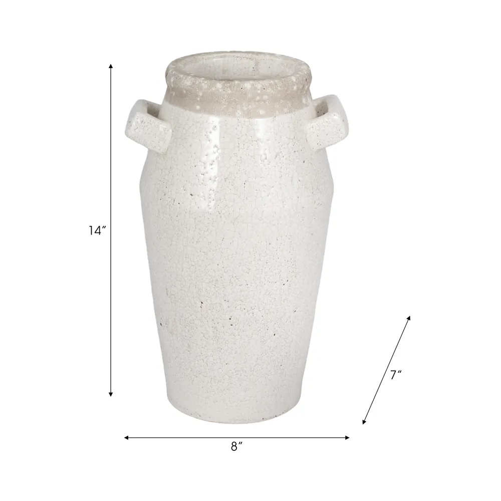 CLYDELAND GRAY VASE 14 (IN)