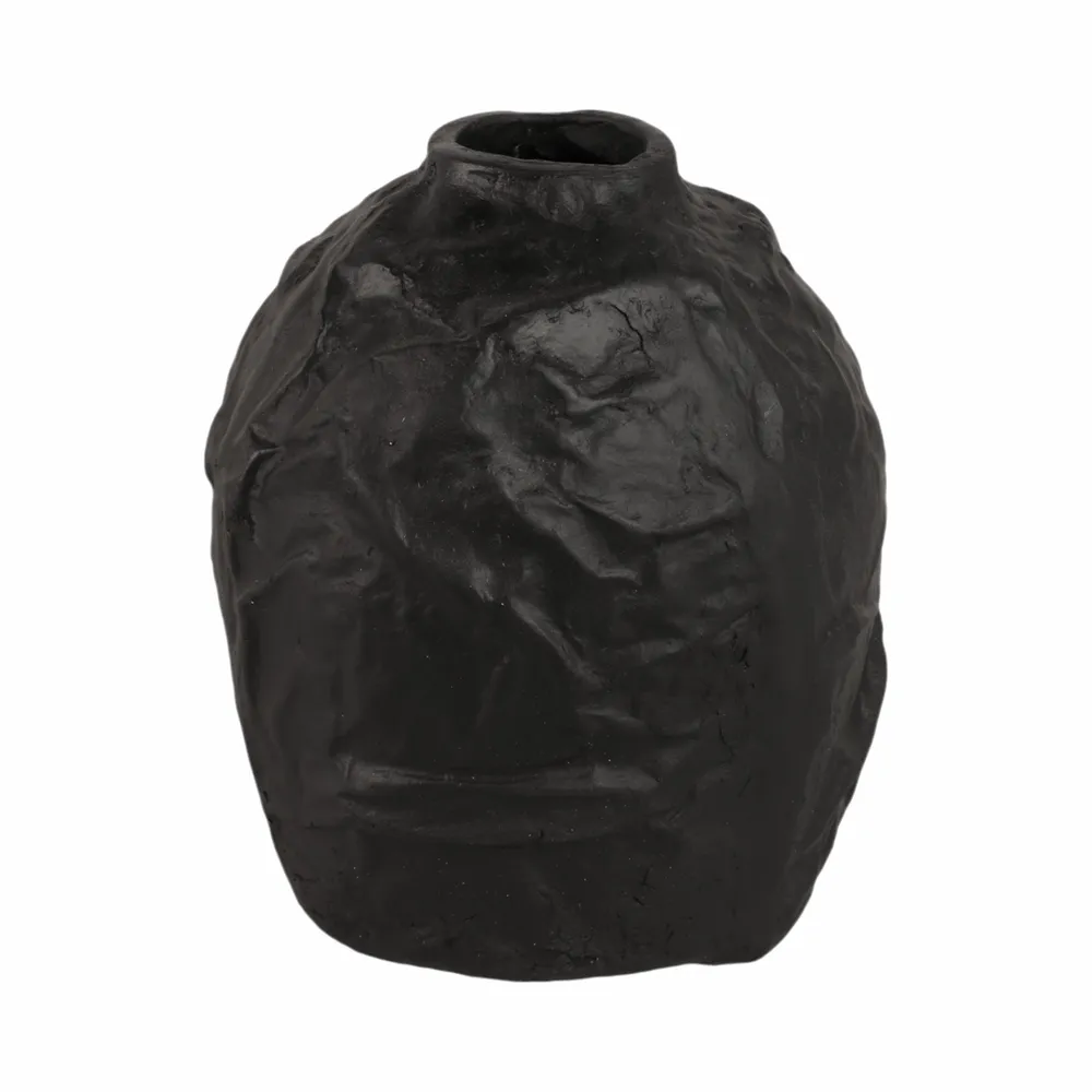 AXELLEY BLACK VASE 9 (IN)