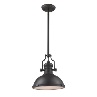 Chadwick 13″ Wide 1-Light Pendant - Matte Black
