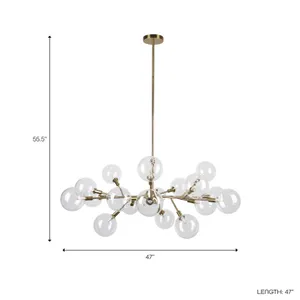 FOLEYSIDE GOLD CHANDELIER 12 (IN) 5