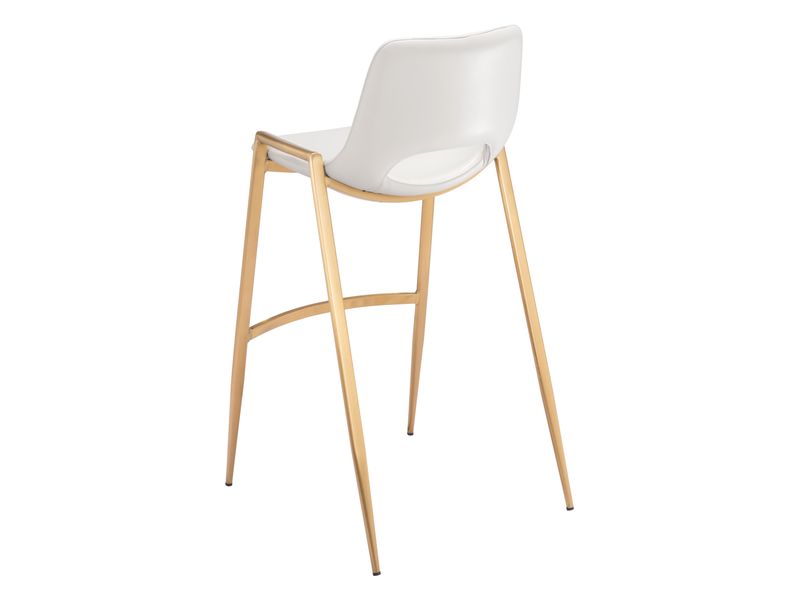 Desi Barstool White & Gold 6