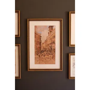 Set of 5 Mixed Framed European Gallery Wall Prints under Glass 4