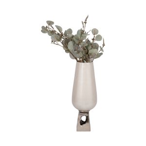 GRANTHAMLEY WHITE GLASS VASE 19 (IN) 3