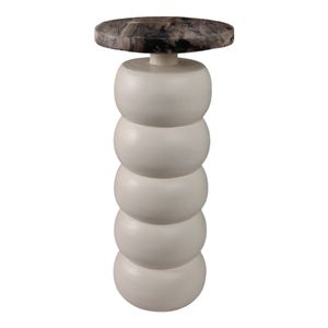 HARLEYHAVEN WHITE ACCENT TABLE 22 (IN) 4