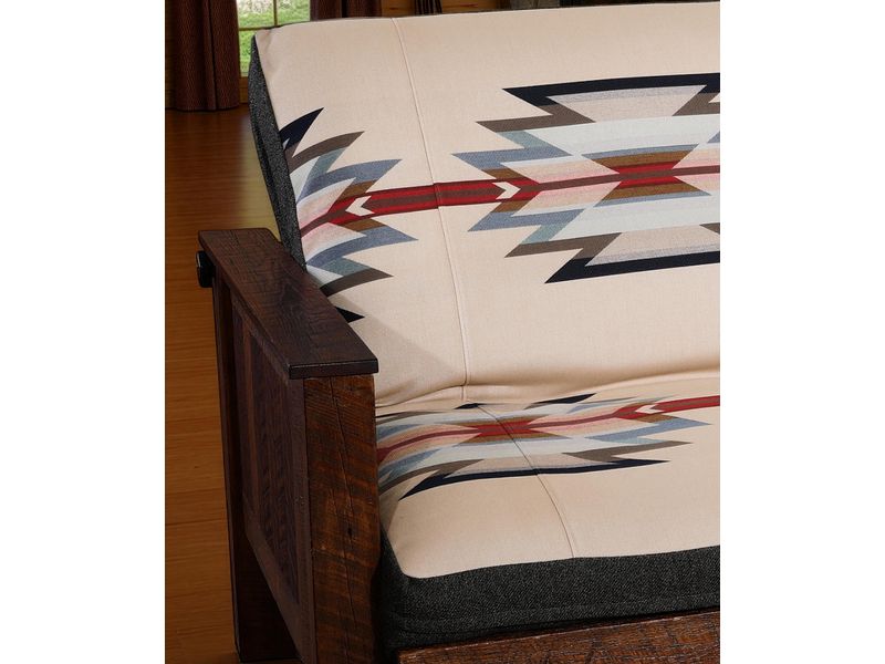 Custom Futon Chair & Ottoman Cover - Full Size Mattress - FRONT:  Fabric Grade 20:  Fabric Name:  TBD; BACK:  Fabric Grade 10-Fabric Name:  TBD ; Welt (Optional):  Add $30 2