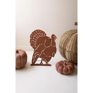 Rustic Metal Thanksgiving Turkey Stand 4