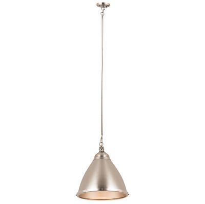 Katelyn 15″ Wide 1-Light Pendant - Brushed Steel