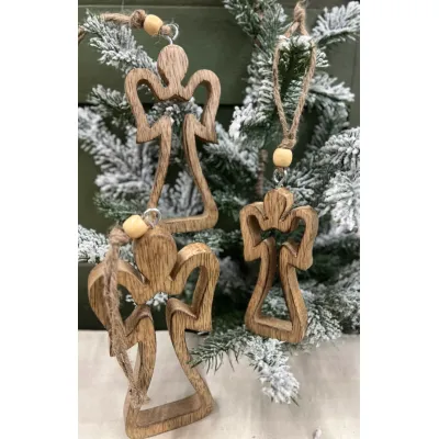 Hollow Angel Ornament Set 4,5 and 6in