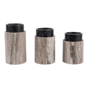 HAXTONCROSS SET OF 3 BLACK CANDLE HOLDER 9 (IN) 5