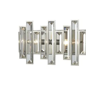 Crystal Heights 25'' Wide 4-Light Vanity Light - Polished Chrome 3