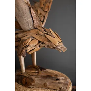 Teakwood Flying Eagle on a Base 2
