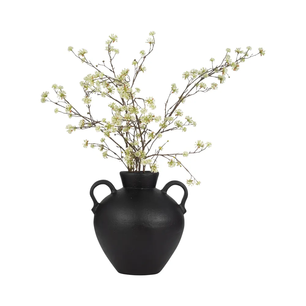 BURTONHOLM BLACK VASE 16 (IN)