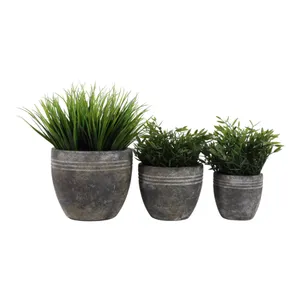 EDGEGATE SET OF 3 BROWN PLANTER 8 (IN) 3