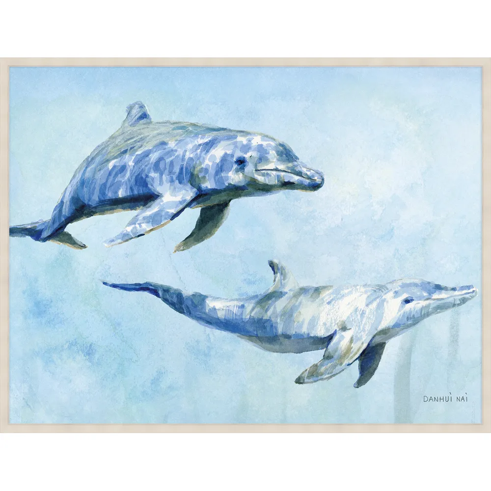 Canvas in a Floating White Frame