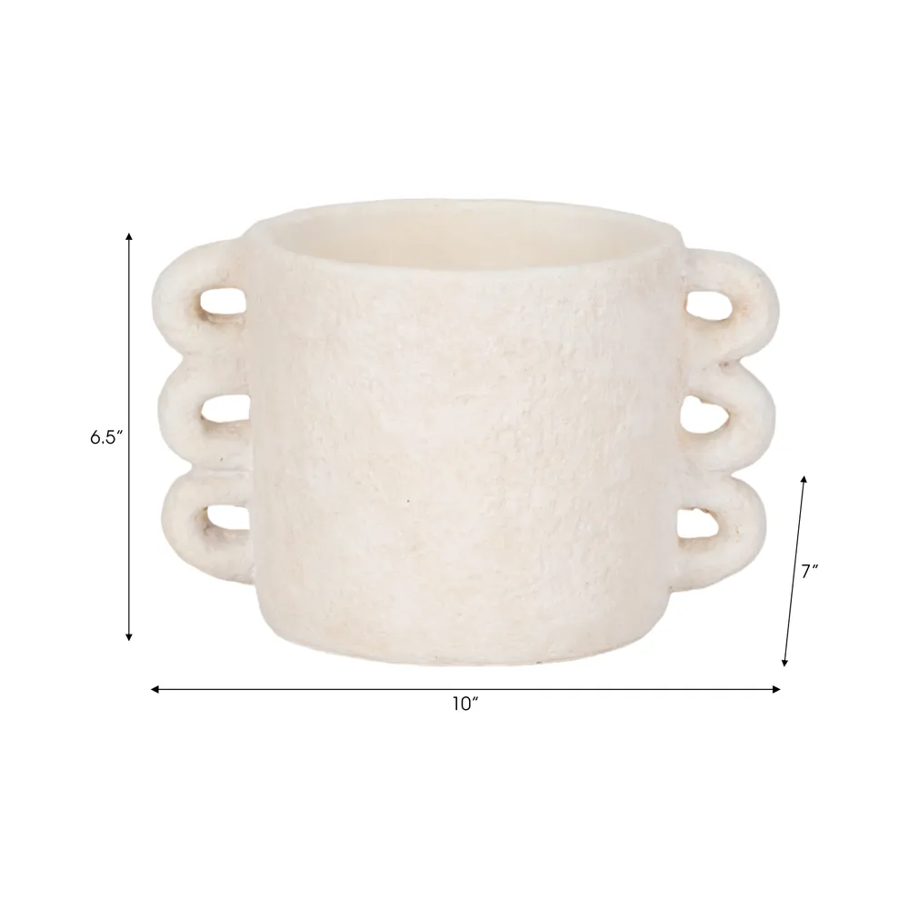 ARLOWHAVEN WHITE PLANTER 7 (IN)