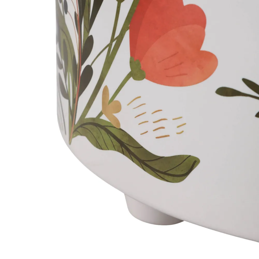 BRYNHAM SET OF 3 RED PLANTER 11 (IN)