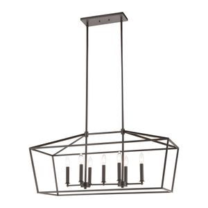 Fairfax 36'' Wide 7-Light Linear Chandelier - Oil Rubbed Bronze 1
