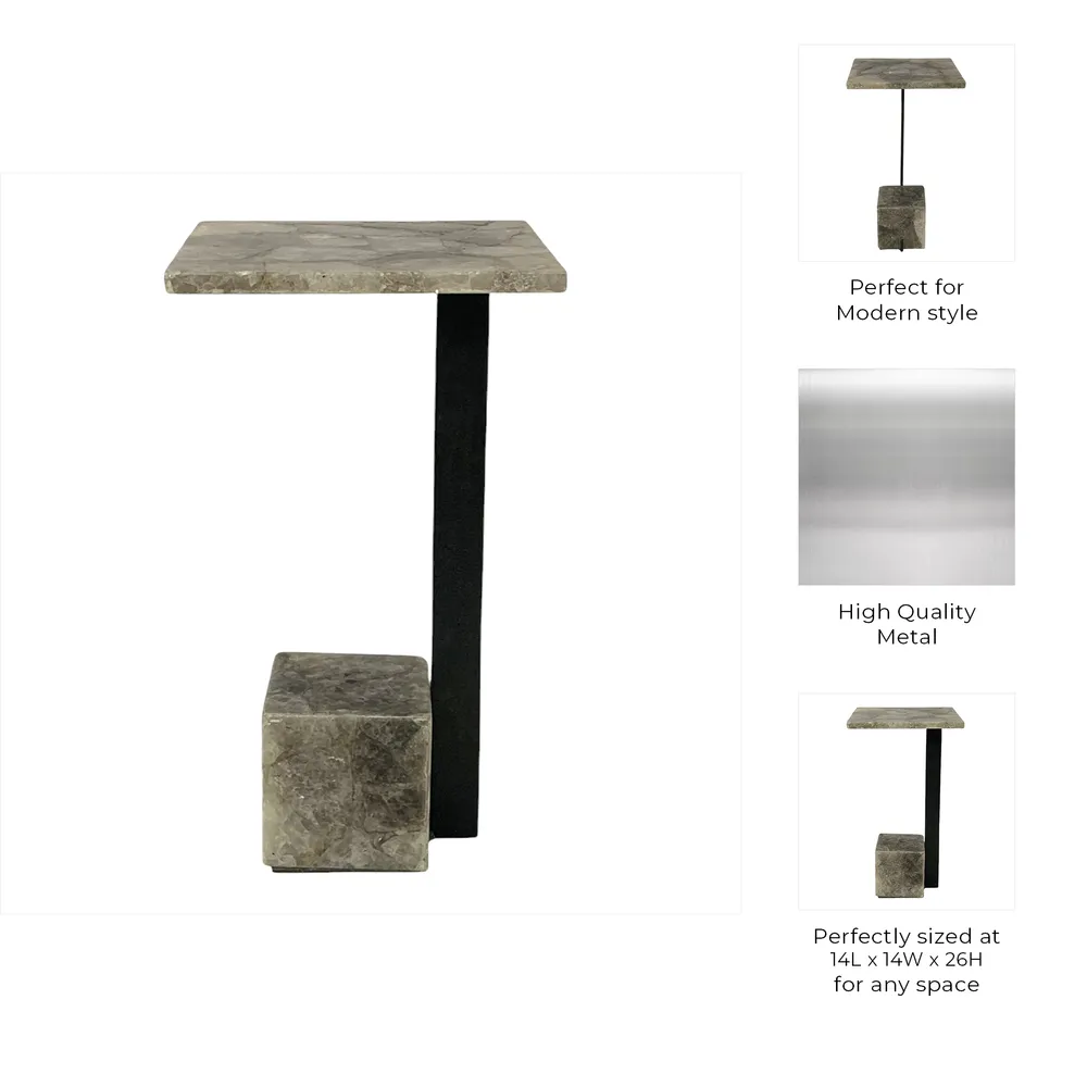 MILTONRIDGE GRAY TABLE 26 (IN)
