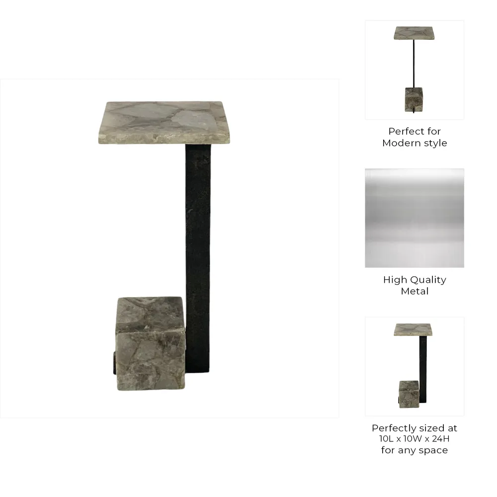 MILTONRIDGE GRAY TABLE 24 (IN)