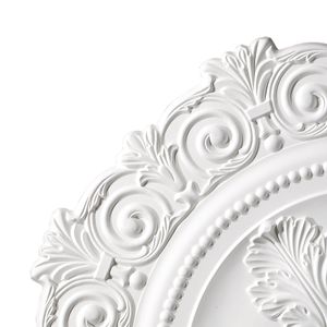Marietta 33'' Wide Medallion - White 3