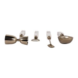 RYECROSS SET OF 4 WHITE BAR ACCESSORIES 2 (IN) 9