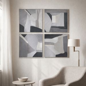 GAIGEOAK SET OF 4 BLACK ART 20 (IN) 11