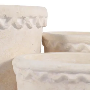 TATESIDE SET OF 3 BROWN PLANTER 8 (IN) 7