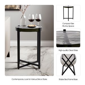 TROYMILL BLACK TABLE 23 (IN) 9