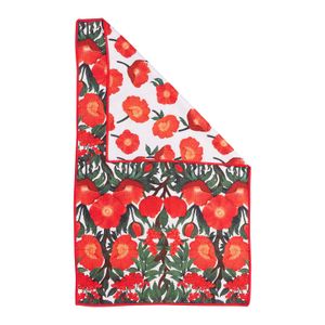 Icelandic Poppies Green Eco Kitchen Tea Towel 4
