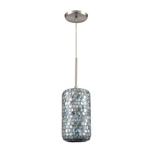 Capri 6'' Wide 1-Light Mini Pendant - Satin Nickel 2