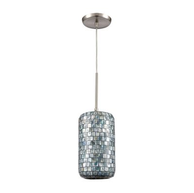 Capri 6″ Wide 1-Light Mini Pendant - Satin Nickel
