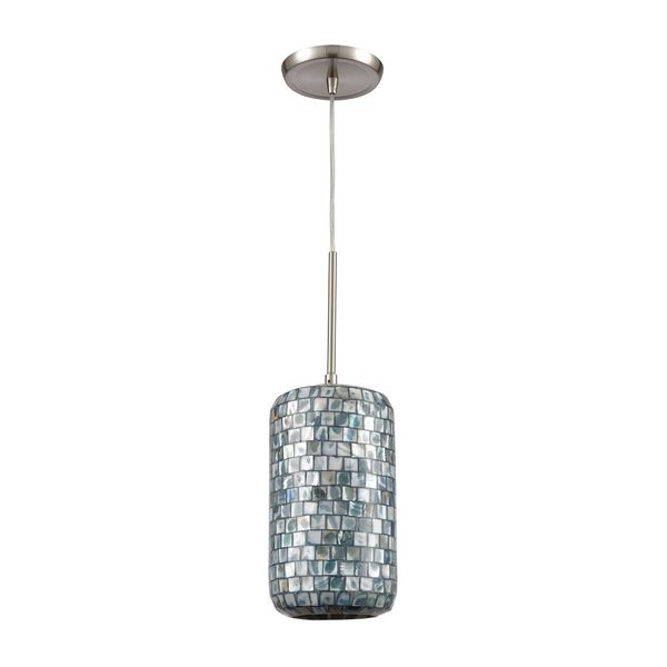 Capri 6'' Wide 1-Light Mini Pendant - Satin Nickel