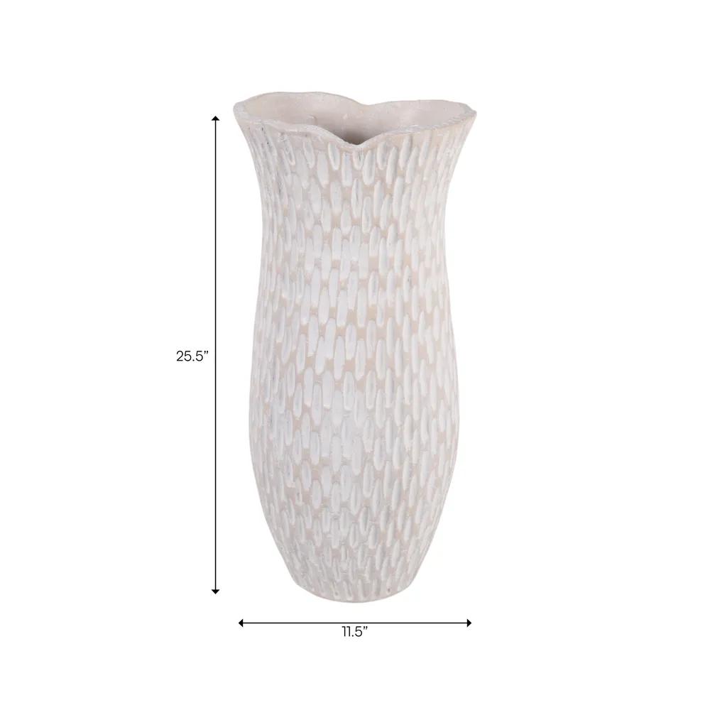 ERINRIDGE IVORY VASE 26 (IN)
