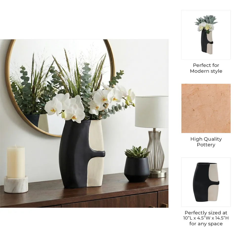 COLVINHOLM BLACK VASE 15 (IN)
