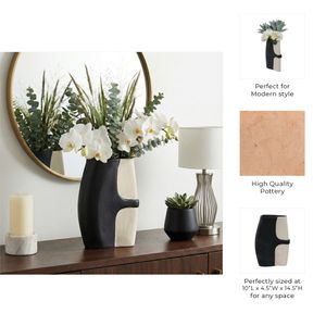 COLVINHOLM BLACK VASE 15 (IN) 10