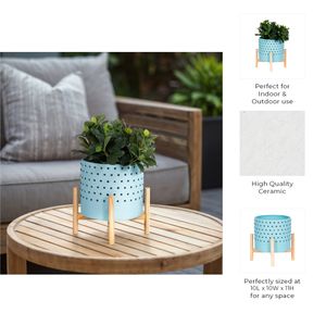 ALDENFORD BLUE PLANTER 11 (IN) 10