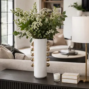 GARSONHAM WHITE VASE 16 (IN) 2