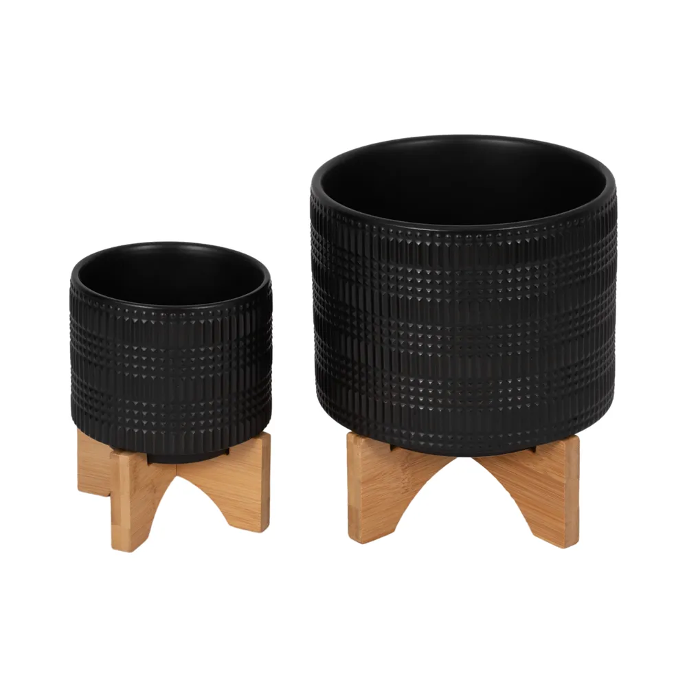 LYNNWELL BLACK PLANTER 5 (IN)