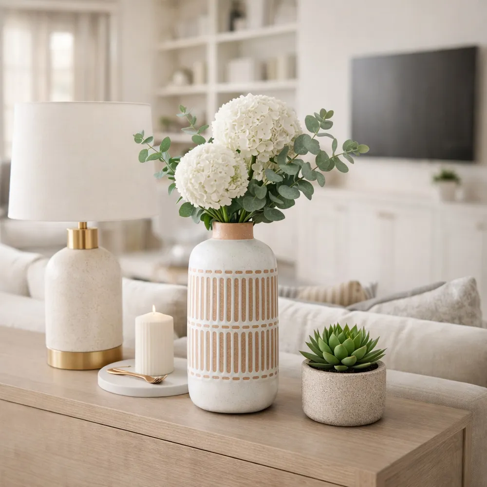 BAYGATE IVORY VASE 12 (IN)