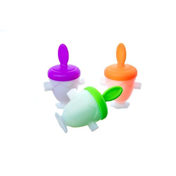 CUISIPRO Mini Pop Mold, Farm, 4pc Set 2oz/59ml Purple