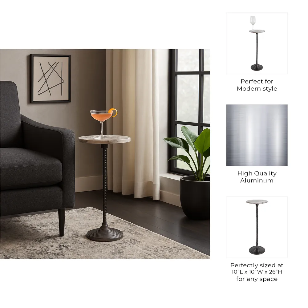 FALTONLEY GRAY ACCENT TABLE 26 (IN)
