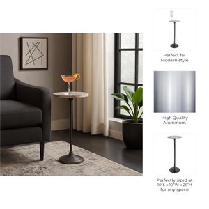 FALTONLEY GRAY ACCENT TABLE 26 (IN) 9