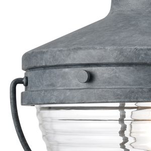 Eastport 14'' High 1-Light Outdoor Sconce - Aged Zinc 3