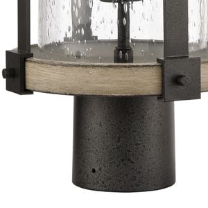 Annenberg 19'' High 1-Light Outdoor Post Light - Anvil Iron 4
