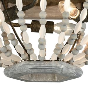 Summerton 18'' Wide 3-Light Flush Mount - Washed Gray 3
