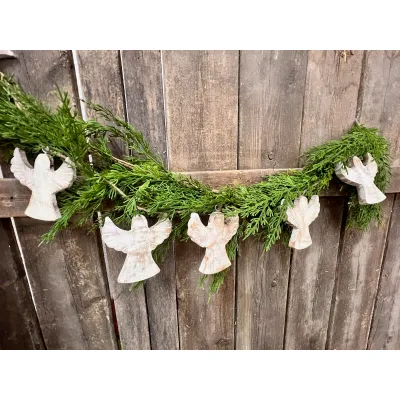 78in Garland with 12 Angel Shaped Ornaments
