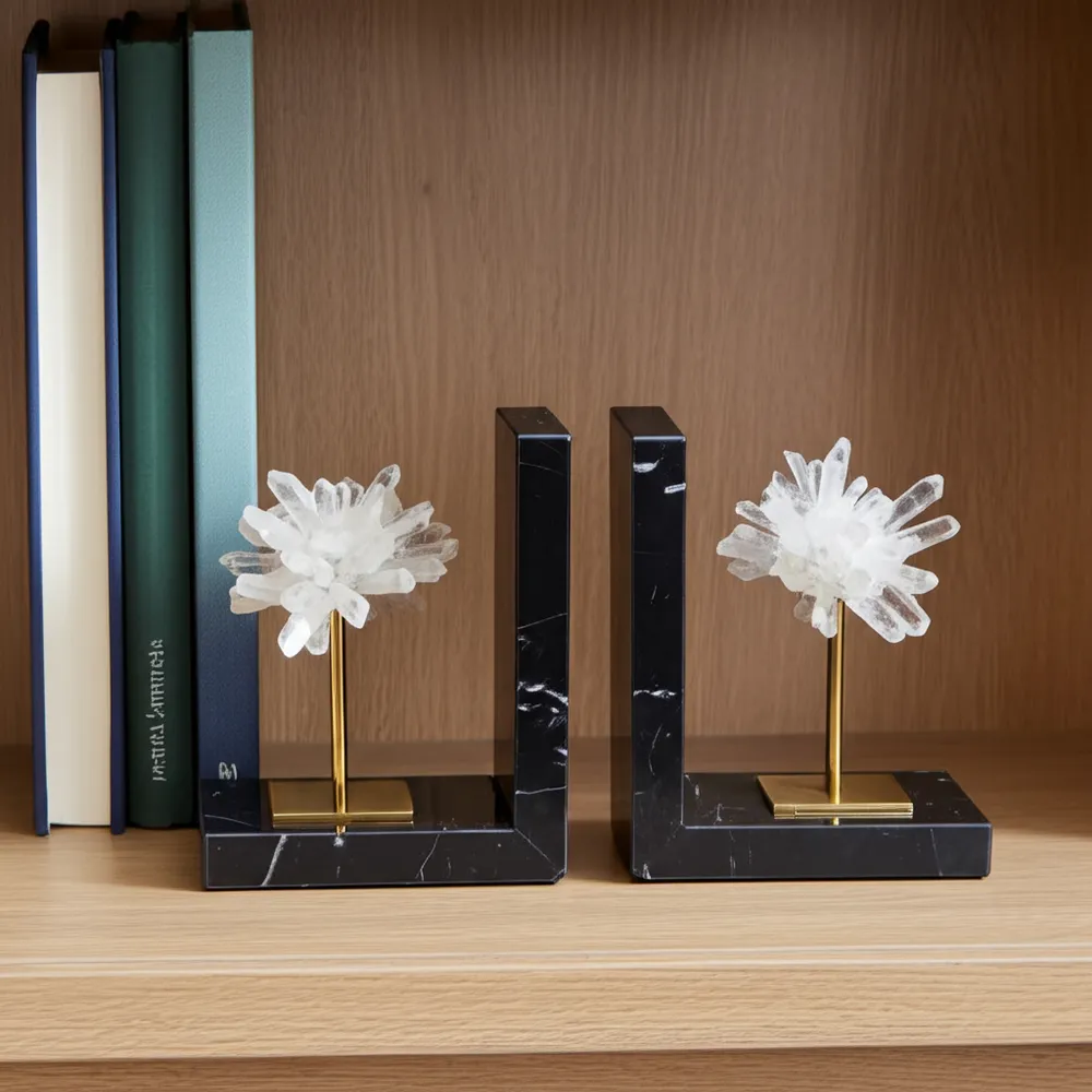 TUCKERLAKE SET OF 2 BLACK BOOKENDS 7 (IN)